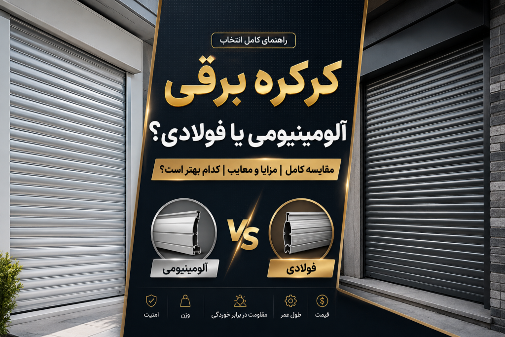 کرکره برقی آلومینیومی یا فولادی