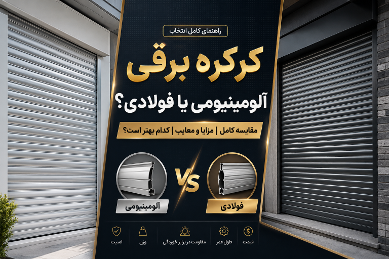 کرکره برقی آلومینیومی یا فولادی